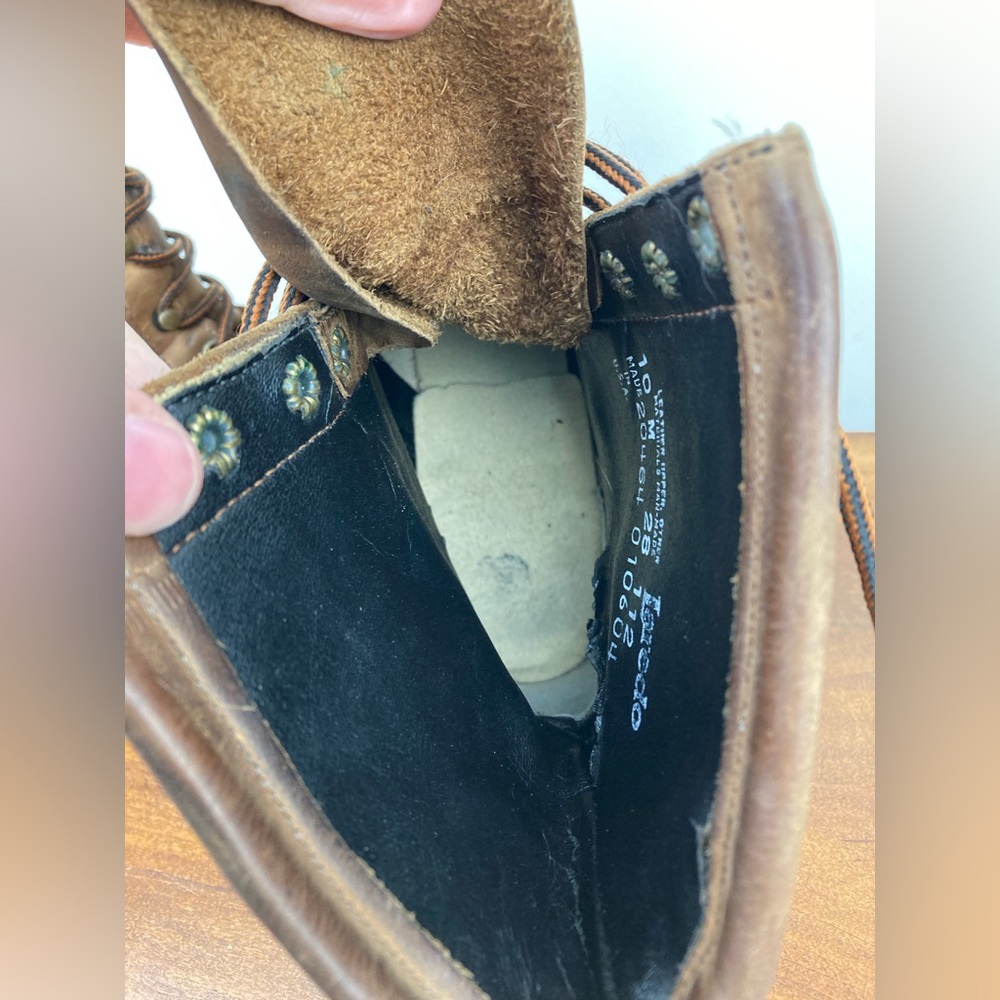 Laredo Brown Leather Western Kiltie Boots - Picture 12 of 13